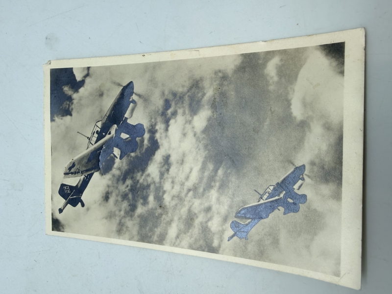 Tysj Stuka postkort, originalt 