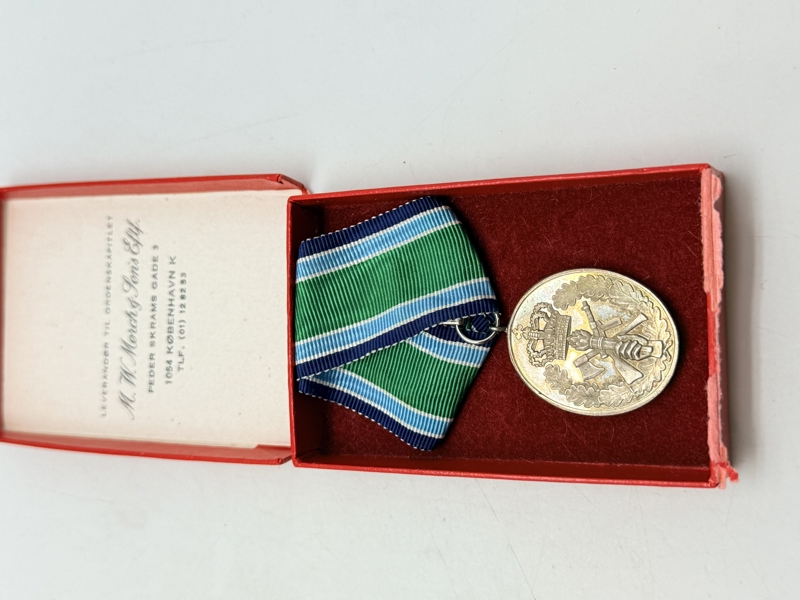 HJV 25 års medalje af Sterlingsølv 