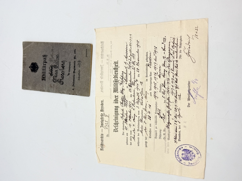 Tysk WW1 soldaterbog, original 