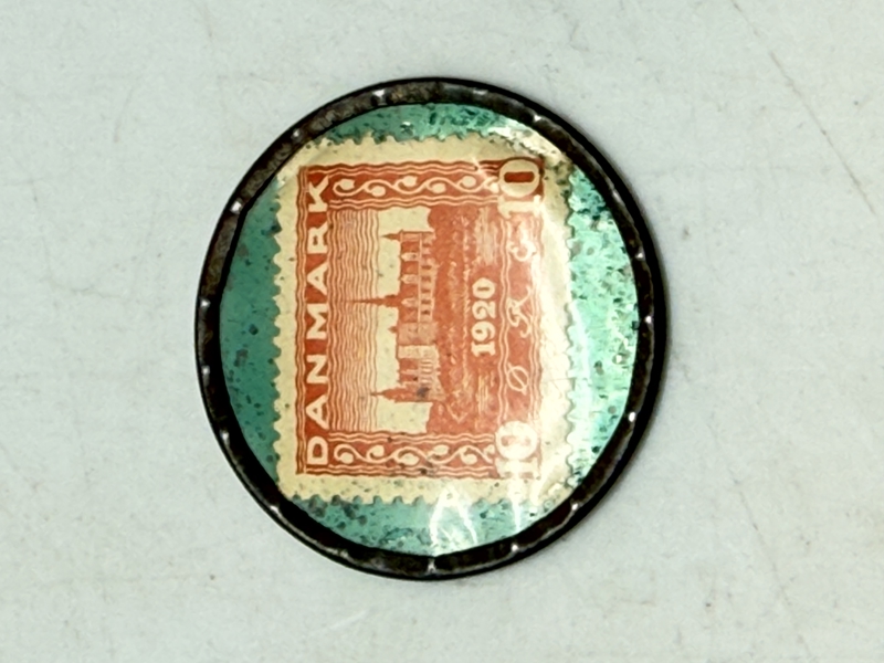 Danske frimærke mønt 