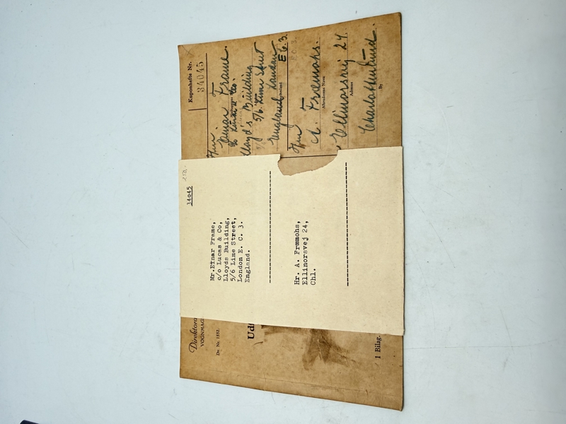 Attest varer fra udlandet lig efter krigen 