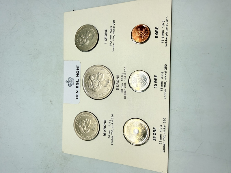 Møntsæt 1982 Den kongelige mønt