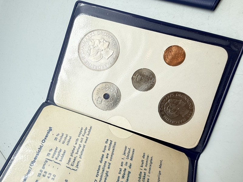  To møntsæt, 1973 og 1974