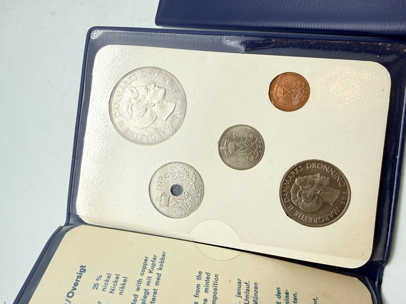  To møntsæt, 1972 og 1973