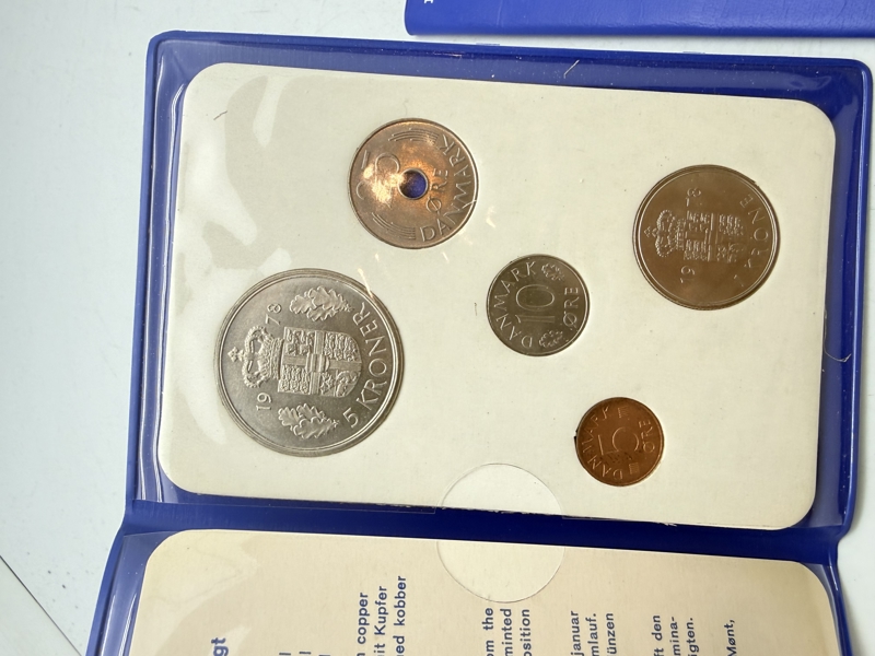  To møntsæt, begge 1978