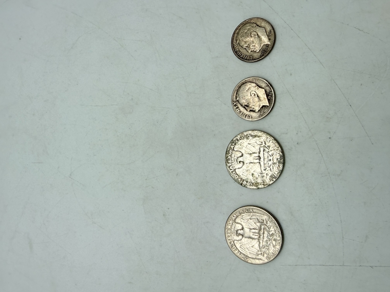 Lot amerikanske sølvmønter