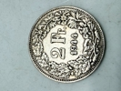 Schweiz 2 franc sølv, 10 gram 0.835 lødighed