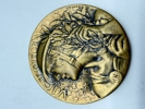 Stor Fransk / Amerikansk WW1 medalje bronze, original 