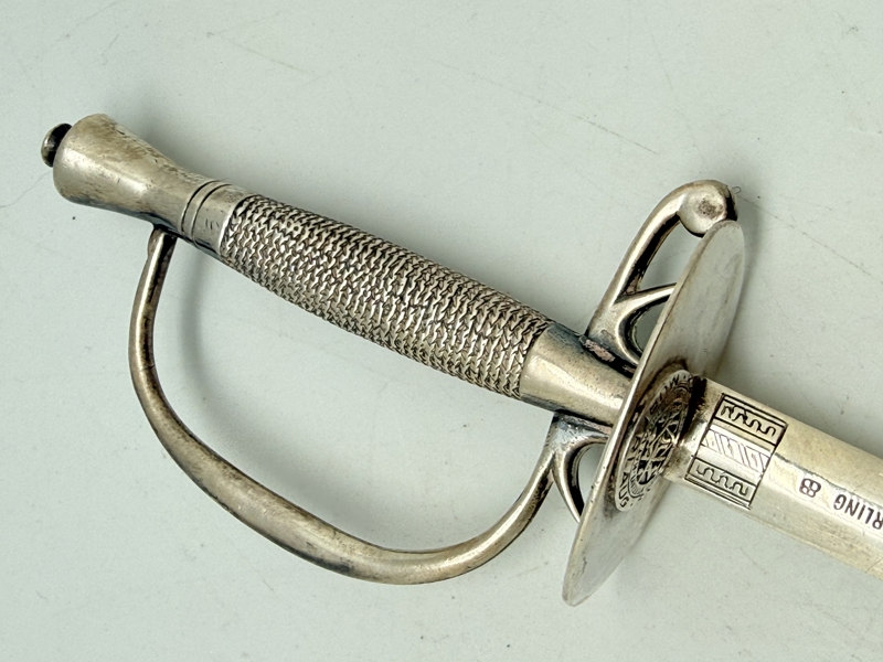 Papirkniv af Sterling sølv, vægt 69,6 gram 