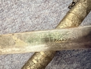ANTIQUE BURMESE DHA TEMPLE SWORD WITH SCABBARD, ORIGINAL 