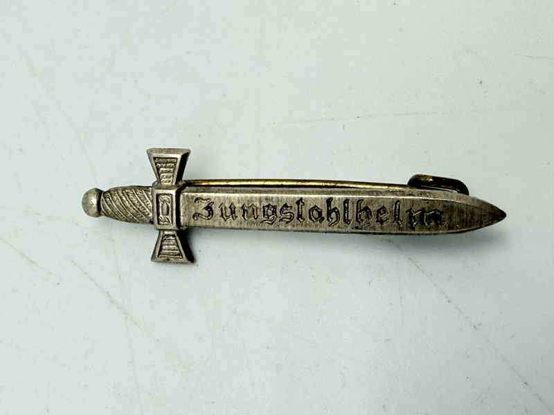 Tysk Jungstahlhelm medlems badge, Original 
