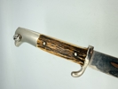 Tysk WW2 udgangsbajonet med ben greb, original 