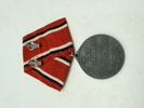 Tysk WW1 røde kors medalje med Dansk ophæng, original 