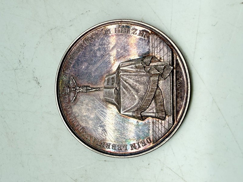 Tysk sølvmedalje, 18 gram ukendt lødighed