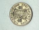 Engelsk half crown 1942 i sølv, 14 gram 0.500 lødighed