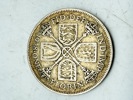 Engelsk florin 1928 i sølv, 11 gram 0.500 lødighed