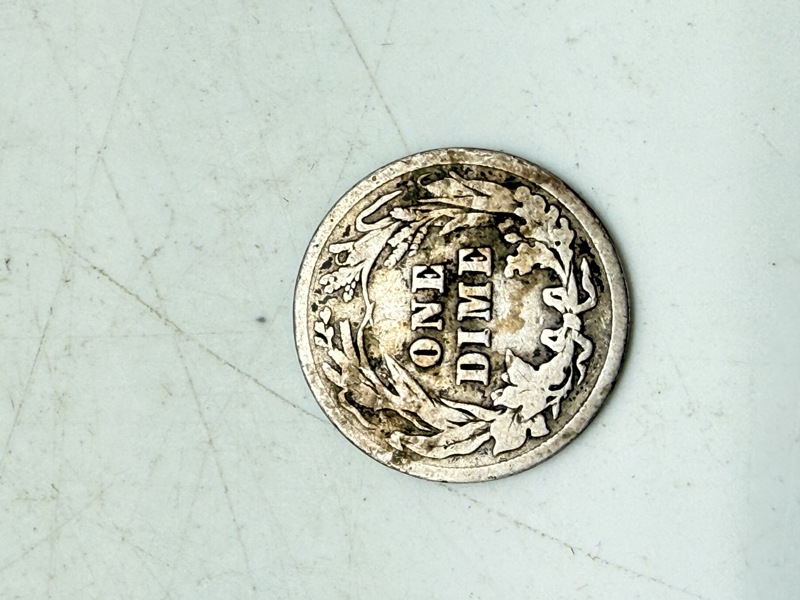 Barber dime 1903 i sølv, 2,5 gram 0.900 lødighed