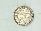Schweizisk halvfrank 1942 i sølv, 2,5 gram 0.835 lødighed