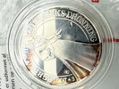 200 kr. i sølv, dronning Margrethes 25-års regeringsjubilæum 1997, 31 gram 0.999 lødighed