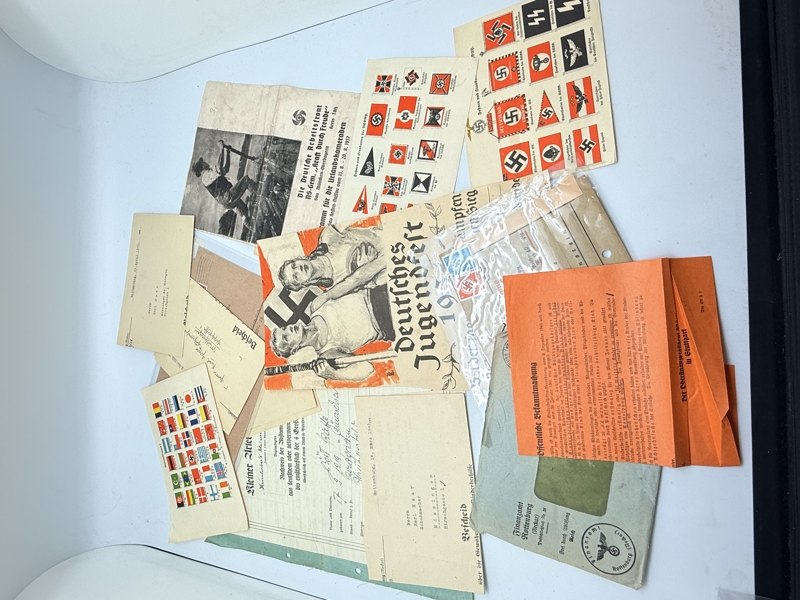 Samling Tyske WW2 papirer 