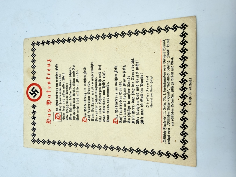 Tysk WW2 postkort, Original 