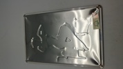 Pin up metal skilt 