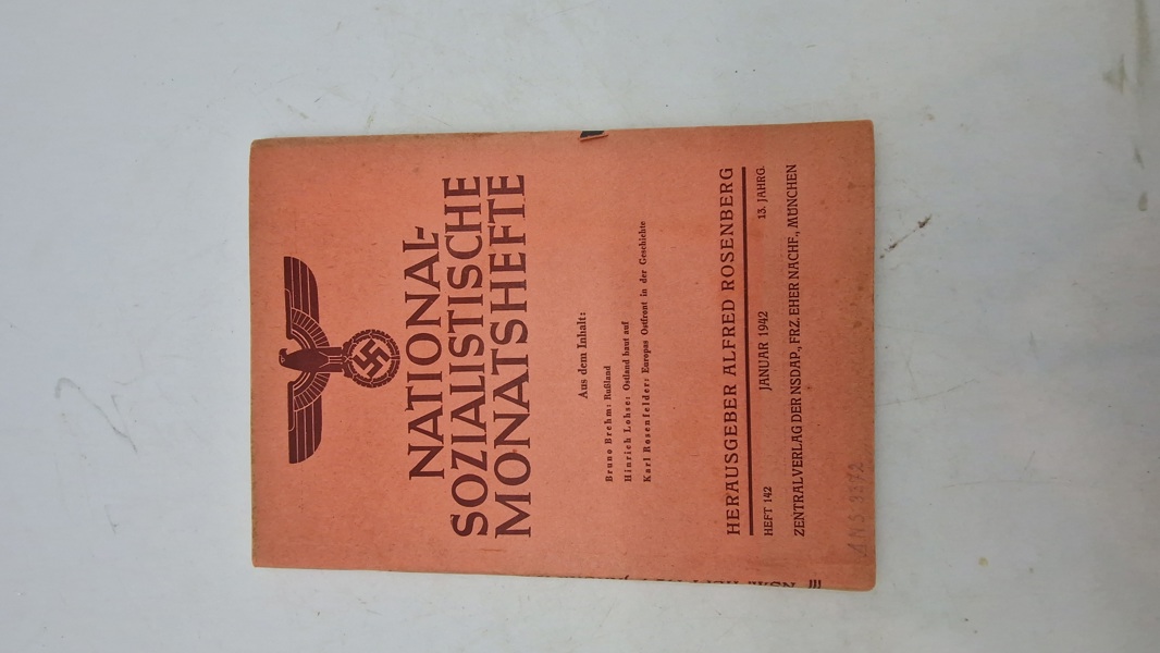 Originalt NSDAP månedsblad januar 1942