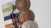 Nepalesisk militær medalje gruppe. Original 