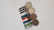 Nepalesisk militær medalje gruppe. Original 