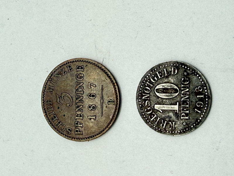 Lot gamle tyske mønter