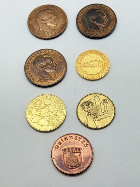 Samling diverse tokens
