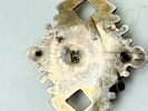 Forgyldt 18 tals broche sølv, original 