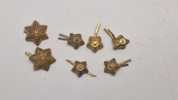 Samling danske rang knapper 