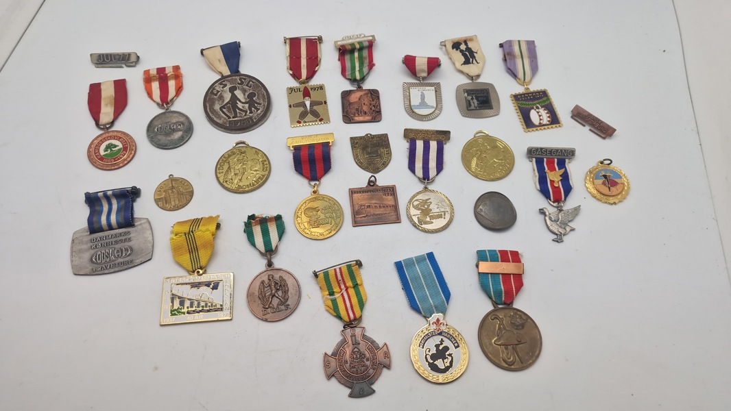 Samling march medaljer 