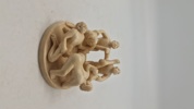 Antik JAPANESE HAND CARVED EROTIC NETSUKE FIGURES EDO / MEIJI PERIODE
