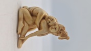 Antik JAPANESE HAND CARVED EROTIC NETSUKE FIGURES EDO / MEIJI PERIODE 