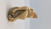 Antik JAPANESE HAND CARVED EROTIC NETSUKE FIGURES EDO / MEIJI PERIODE 