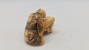Antik JAPANESE HAND CARVED EROTIC NETSUKE FIGURES EDO / MEIJI PERIODE 
