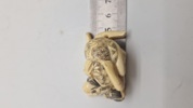 Antik JAPANESE HAND CARVED EROTIC NETSUKE FIGURES EDO / MEIJI PERIODE 