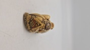 Antik JAPANESE HAND CARVED EROTIC NETSUKE FIGURES EDO / MEIJI PERIODE 