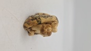 Antik JAPANESE HAND CARVED EROTIC NETSUKE FIGURES EDO / MEIJI PERIODE 