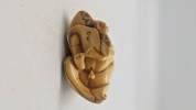 Antik JAPANESE HAND CARVED EROTIC NETSUKE FIGURES EDO / MEIJI PERIODE 