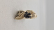 Antik JAPANESE HAND CARVED EROTIC NETSUKE FIGURES EDO / MEIJI PERIODE 