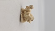Antik JAPANESE HAND CARVED EROTIC NETSUKE FIGURES EDO / MEIJI PERIODE 