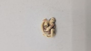 Antik JAPANESE HAND CARVED EROTIC NETSUKE FIGURES EDO / MEIJI PERIODE 