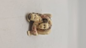 Antik JAPANESE HAND CARVED EROTIC NETSUKE FIGURES EDO / MEIJI PERIODE 