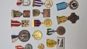 Samling march medaljer