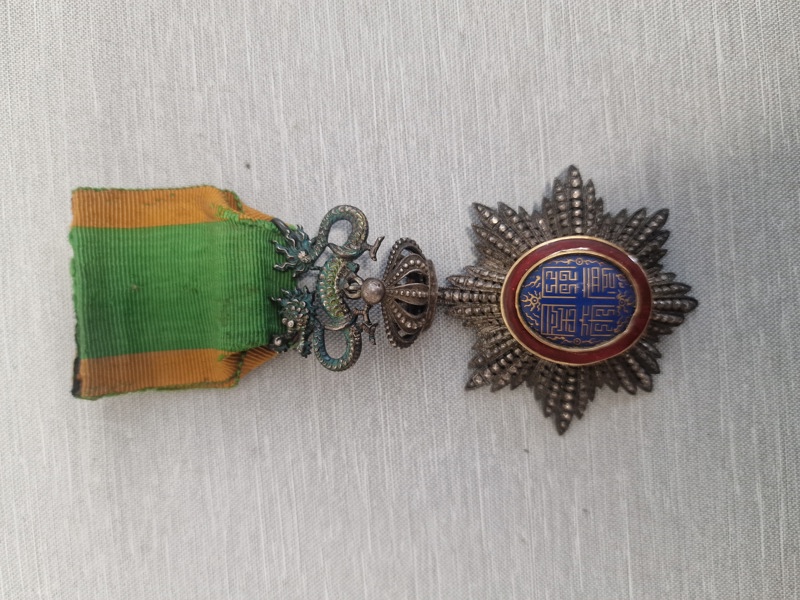 WW1 ERA VIETNAM IMPERIAL ORDER OF THE DRAGON OF ANNAM KNIGHT GRADE MEDAL RARE