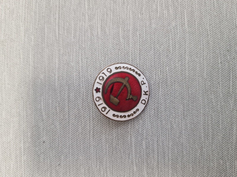 Original Tidlig Dansk DKP pin 