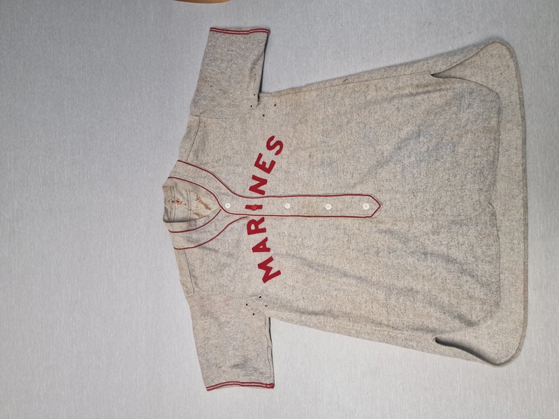 Original WW2 trøje for USMC Baseball team, ekstremt sjælden 